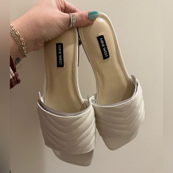 Shoes - Nine West mends slipper sandal leather NWT